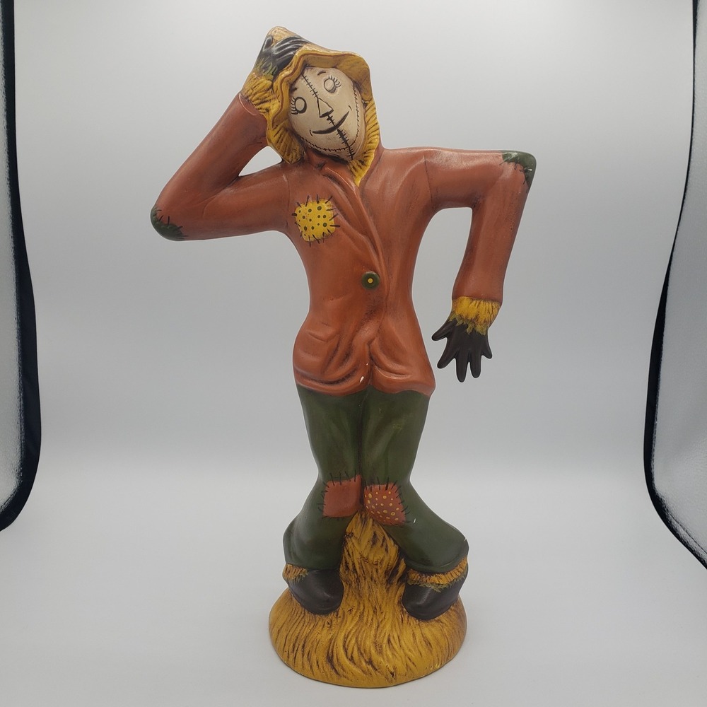 Vintage Atlantic Mold 1977 Hand Painted/Made in 1978 Ceramic‎ Scarecrow